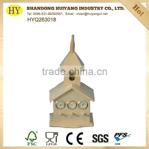 Unfinished Wholesale Home Decoration Wooden Clock thumbnail-6