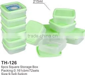 BSCI Audit Kitchen Food Preservation Box/ Food Storage Box 6PCS Round Shape thumbnail-1