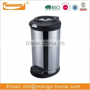 Golden Stainless Steel Open Top Paper Trash Can thumbnail-6