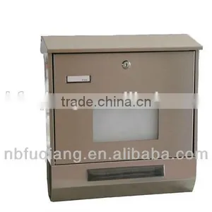 FQ-200 Stainless Steel House Numbers Mailbox With Solar Power Light Led Solar Letterbox Solar Address Numbers Maibox thumbnail-3
