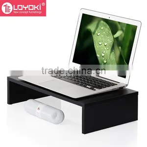 MDF Wood Computer Monitor Riser 16.7 Inch Monitor Stand Save Space Computer Monitor Stand thumbnail-1