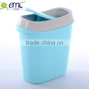 Hot Selling Plastic Dustbin, Table Dustbin With Flip Lid thumbnail-1