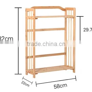 Solid Wood Indoor or Outdoor Flower Shelf Rack thumbnail-4