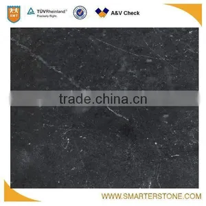 Black Color Honed Finished Limestone Slabs Sale thumbnail-1