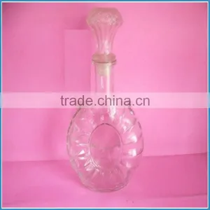 500ml Clear Glass Whisky Bottle thumbnail-1