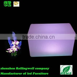 LED Attractive Plastic Rgb Remote Control Garden Bench/bench Sofa /long Bench Seat Dining thumbnail-1