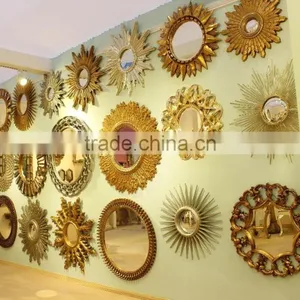 Flower Shaped Wall Hanging Mirror/ Iron Decorative Mirror thumbnail-3