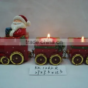 Ceramic Xmas Train of Santa,christmas Pen Holder,pencil Holder thumbnail-1