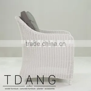 Flourish Wicker Lounge Chair - Conversation Wicker Sofa Set thumbnail-3