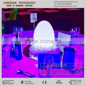 Waterproof Color Changing GLOW Egg Lamp / Wedding Table Decoration thumbnail-1