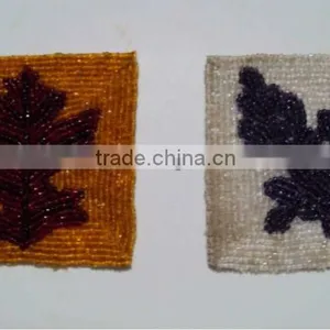 Colored Beaded Coasters thumbnail-1