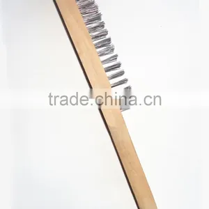 Cheap Price and Good Quality Steel Wire Brush With Wooden Handle thumbnail-2