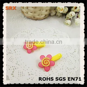 High Qualtiy Big Factory Made Flower Latest Girls Spring Hair Clip thumbnail-1
