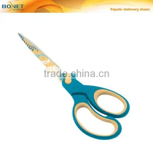 S62004P 8-1/2" 2015 Colorful Printing Pattern Stationery Coating Scissors thumbnail-1