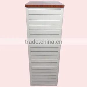 5 Layers Wooden Top Plastic Drawer thumbnail-3