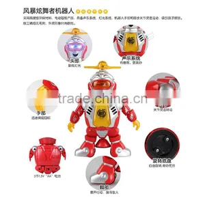 L00155 2017 Hot Sale Kids Plastic Toys Super Robot Soldier Powerful Rotary Function Music With Light thumbnail-5