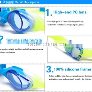 Sports Eyewear Swimming Glasses Kids Silicone Swimming Goggles thumbnail-3
