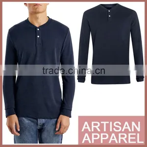 2015 Selected Men Navy Long Sleeves t Shirts Custom Design Full Sleeve t Shirt Wholesale thumbnail-1