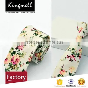 Custom 2017 Fashionable Digital Printing Floral Cotton Male Neckties thumbnail-1