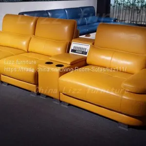 China Leisure Italy Leather Sofa Divan Furniture thumbnail-2