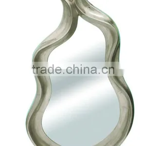 Silver PU Framed Mirror thumbnail-1