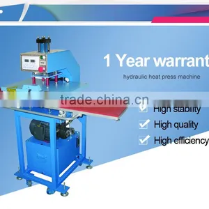 Auto Pneumatic Double-Station Sidee Paper Sublimation Heat Transfer Press Machine thumbnail-1