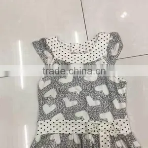 Girls China Suppliers Overruns Garment Dot Print Summer Dresses thumbnail-4
