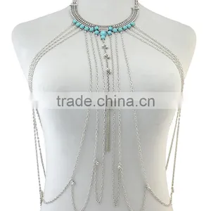 2016 Hot Sale New Alloy Long Chain Body Jewelry for Women Accessories thumbnail-4