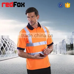 Wholesale Cheap Reflective Stripes Safety Polo Shirt thumbnail-1