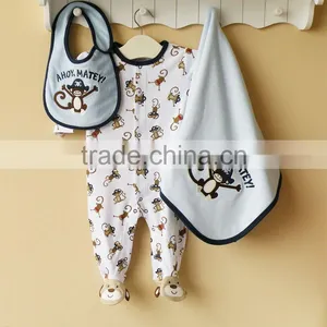 Baby Clothing 100% Cotton Embroider Clothing Set thumbnail-1