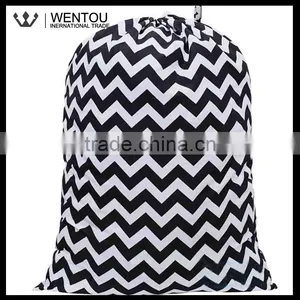 Fashion Chevron Polka Dot Cotton Cheap Laundry Bag thumbnail-6