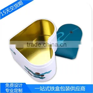 Fine Heart - Shaped Chocolate Tinplate Wallet Biscuits Box Production and Processing Matte Iron Material Metal Cans thumbnail-3