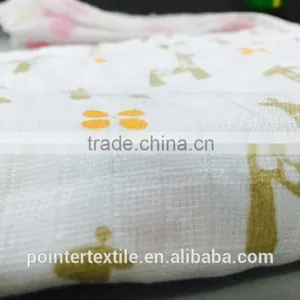 Cotton Muslin Gauze Swaddle Blanket 21s/32s/40s Swaddle Blanket thumbnail-3