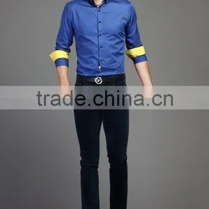 Mens Fashion Dress Shirts,double Collar Stylish Dress Shirts thumbnail-2