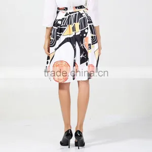 New Fashion School Girl Mini Skirt Rubber Korean Printed Skirts thumbnail-3