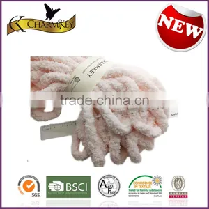 Charmkey Factory Made 100 Polyester Fancy Hand Knitting Yarn Wholesale Price thumbnail-5