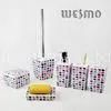 WBP0232A 6 Piece Original Finish Home Modern Resin Bathroom Sets thumbnail-1