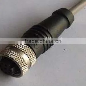 M12 Female Molding Type Straight Waterproof Connector thumbnail-1