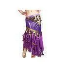 Performance Belly Dance Skirts In Golden Coin Wrap , Length 93 cm / 36.5 Inch thumbnail-1