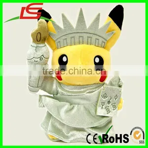 Plush Doll World Pikachu Pokemon America Like the Statue of Liberty thumbnail-2