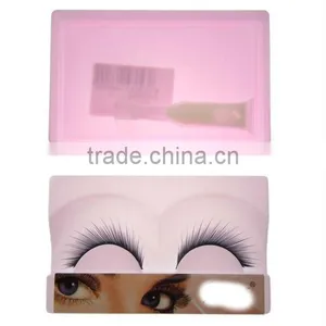 Natural Fashion Synthetic Hair False Eyelash Extension Wholesale Price,Hand Made Cheap Fake Eyelashes With Gel Supplier in China thumbnail-1