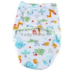 Autumn Winter Thick Coral Fleece Baby Swaddle Wrap thumbnail-2