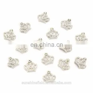 Fashion Style Alloy Rhinestone Tiara Clear Crystal for Accessories Silver Plating thumbnail-3
