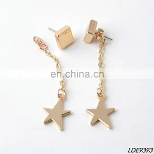 Star and Moon Studs Square Jakets Earring thumbnail-1