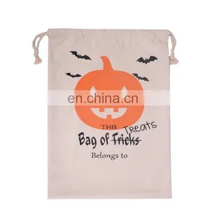 Factory Whloesale Canvas Party Halloween Bags thumbnail-6