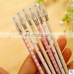 Creative Stationery Black Gel Pen Diamond Head Refills For 0.38mm Office Supplies Flower Printed Gel Pen Refill thumbnail-1