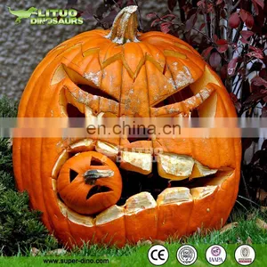 Fiberglass Halloween Pumpkin Sculpture for Amusement Park thumbnail-2