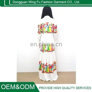 New Design Beach Dress Sexy Casual Dress White Printing Beautiful Holiday Dress thumbnail-5