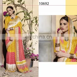 Indian Designer Kanjivaram Silk Saree | Shari | Sari for Party Wear thumbnail-3