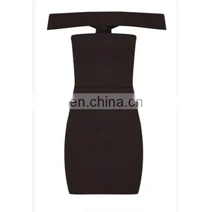Bodycon Women Clothing Sexy Dress off Shoulder Strapless Fashion Black Dress thumbnail-5